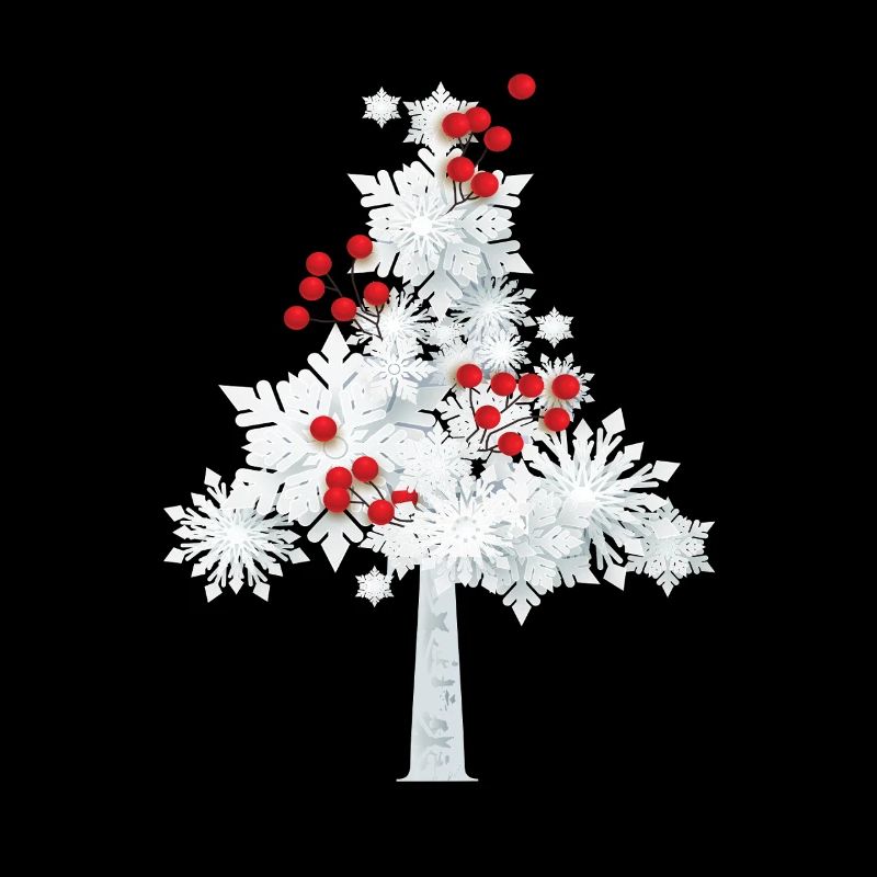 Arbre de Noël flocon de neige