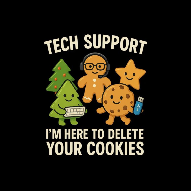 Tech Support I'm Here To Delete Your Cookies