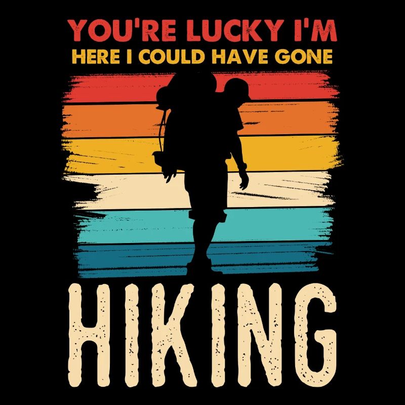 Rainbow Hiking Silhouette