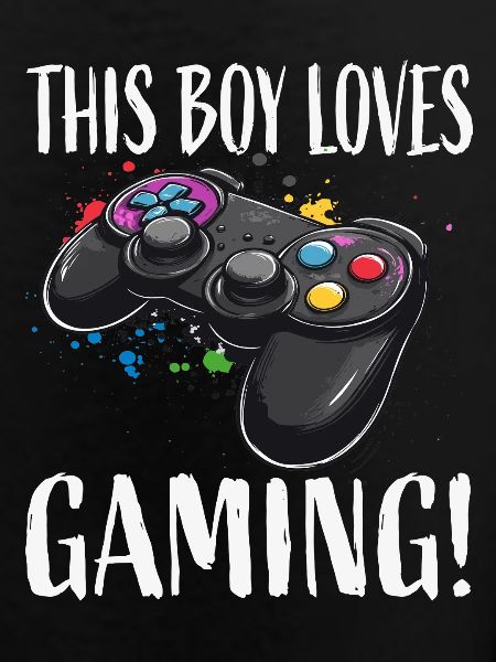 Boy Loves Gaming Controller