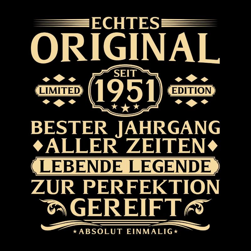 75. Geburtstag Echtes Original seit 1951
