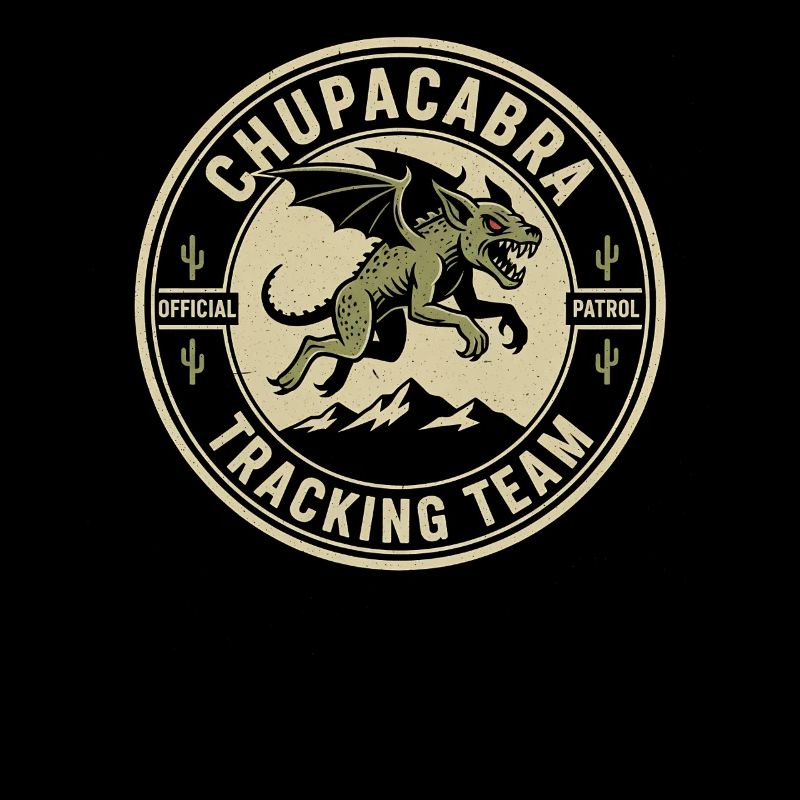 Chupacabra Pursuit Team Funny Cryptid Chupac