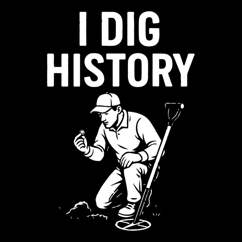 I Dig History Metal Detecting Treasure Hunter