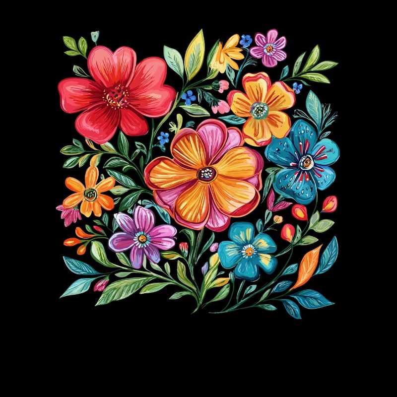 Couleurs de la fleur Explosion des couleurs