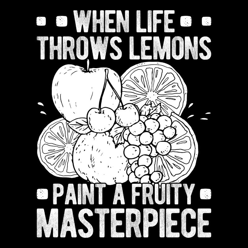 Funny Art Painter Paint Fruity Masterpiece Drawing