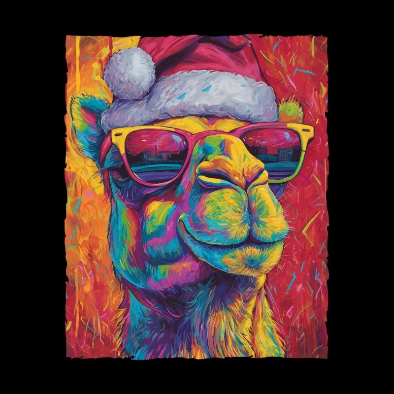 Kamel Weihnachten Porträt