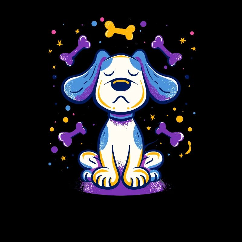 Stolzer Welpe Knochen-Accent