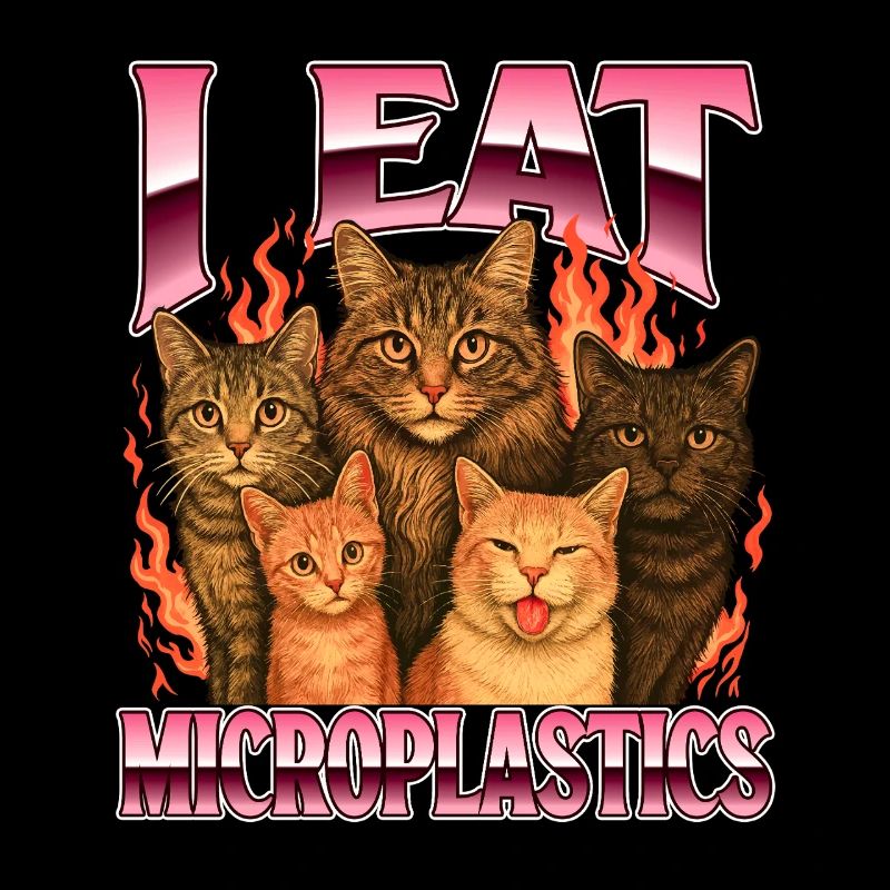 I Eat Microplastics Funny Sarcastic Eco Meme