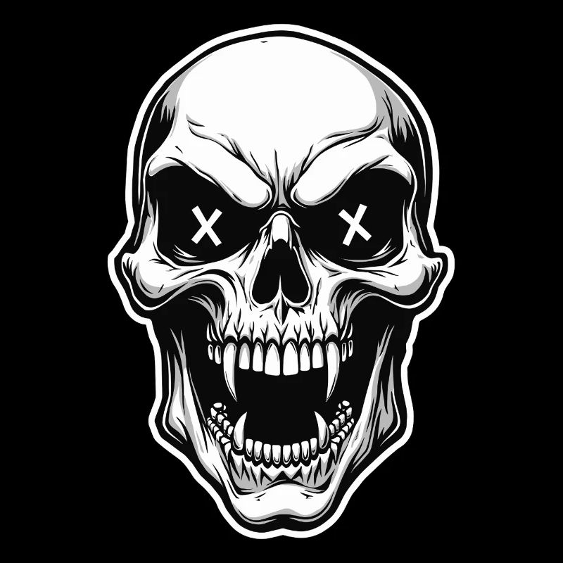 Vampire Skull Skull X Eyes Horror