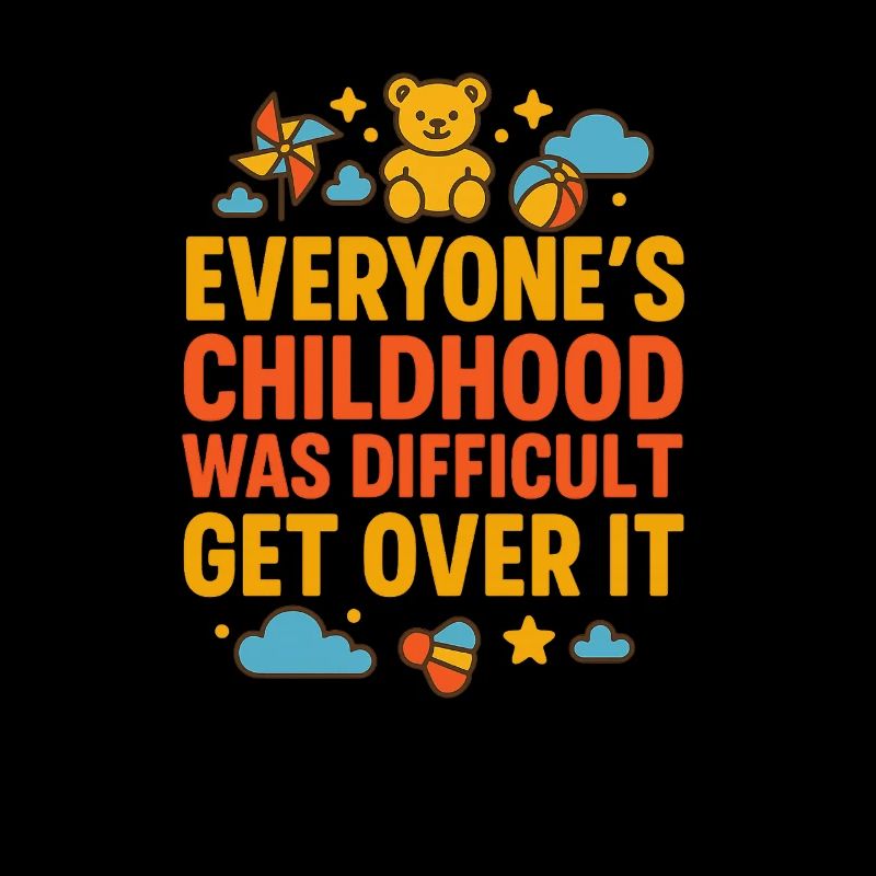 Message de lutte d’enfance Over ItBold