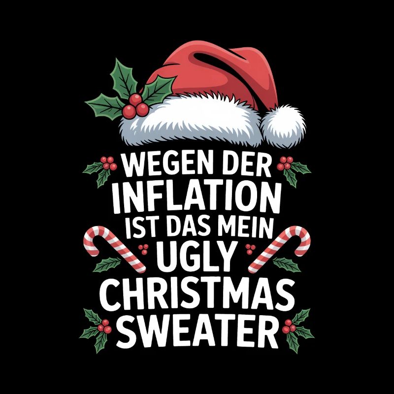 Humour d’inflation Pull de Noël moche