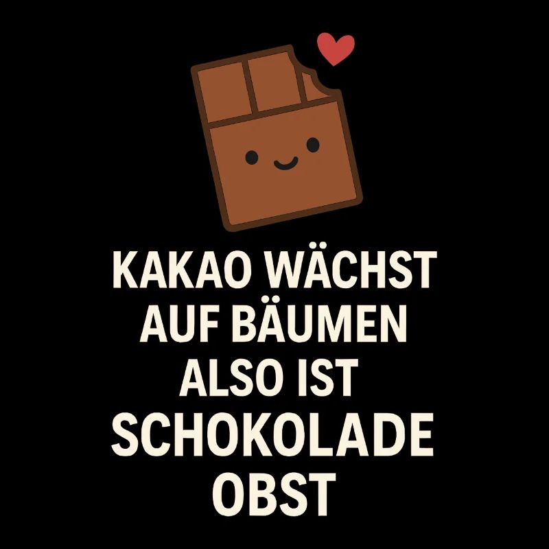 Chocolate is Fruit – Funny Cocoa Saying
