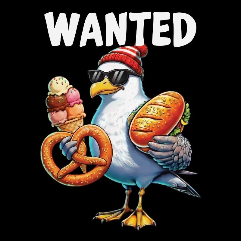 Gesucht Möwe Brezel Eiscreme