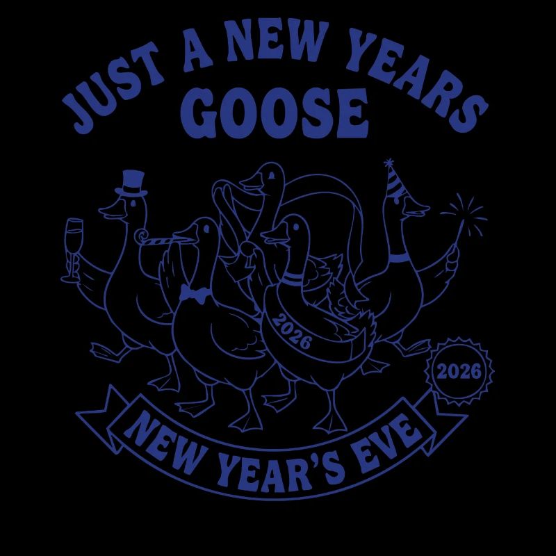 Nur eine Neujahrsgans 2026 Feier