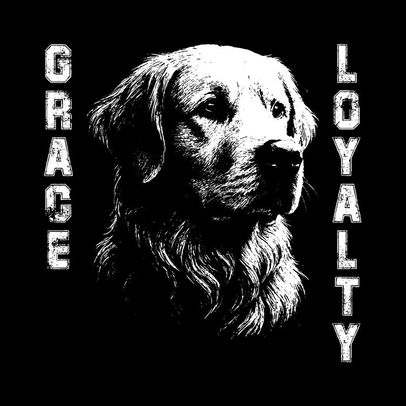 Golden Retriever design stylé