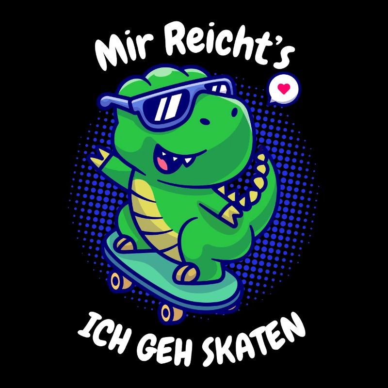 I've had enough I'm going skating Dino T-Rex