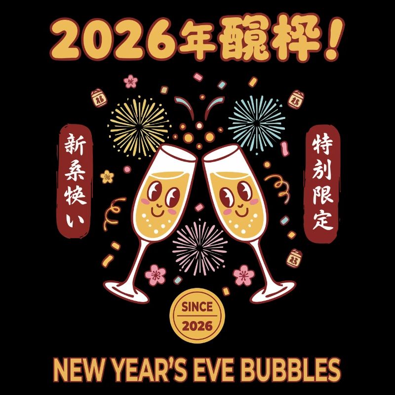 Célébration des Bubbles du Nouvel An 2026