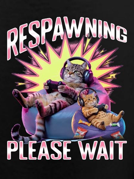 Chat gamer drôle