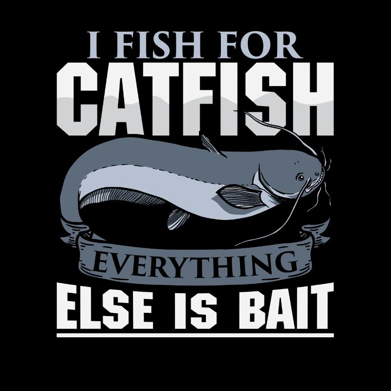 Poisson-chat pêcheur poisson-chat pêchent le poisson-chat