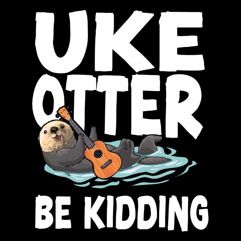 Ukulélé hawaïen Uke Otter Pun Uke