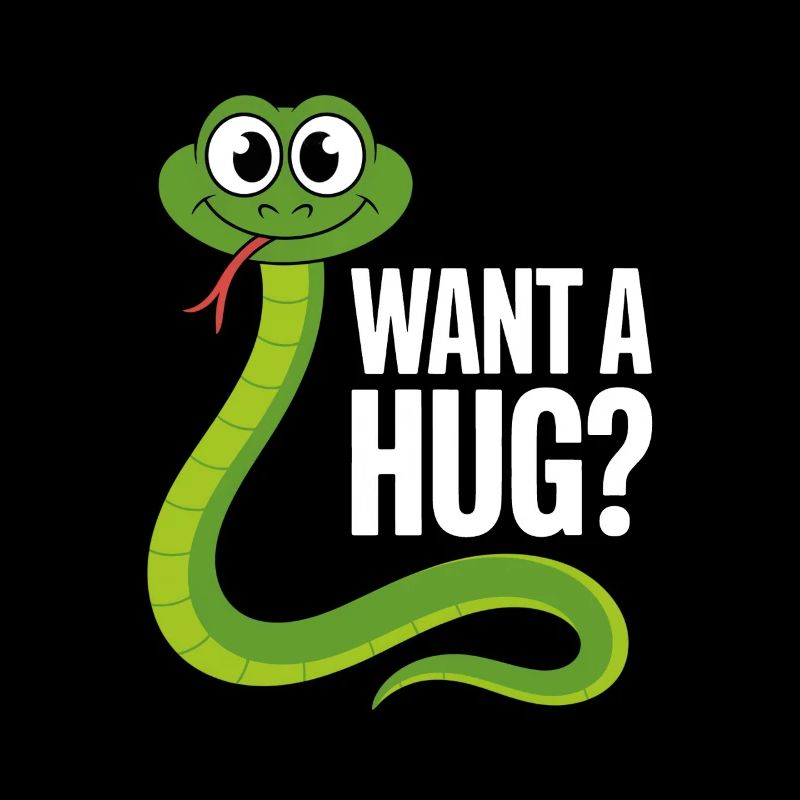 Wants a Hug Snake Cartoon
