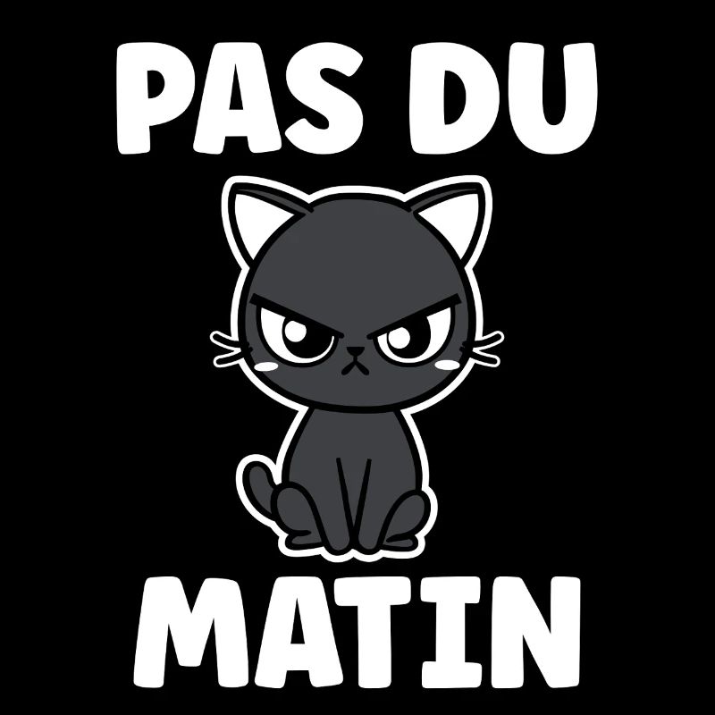 Chat grognon Pas du matin