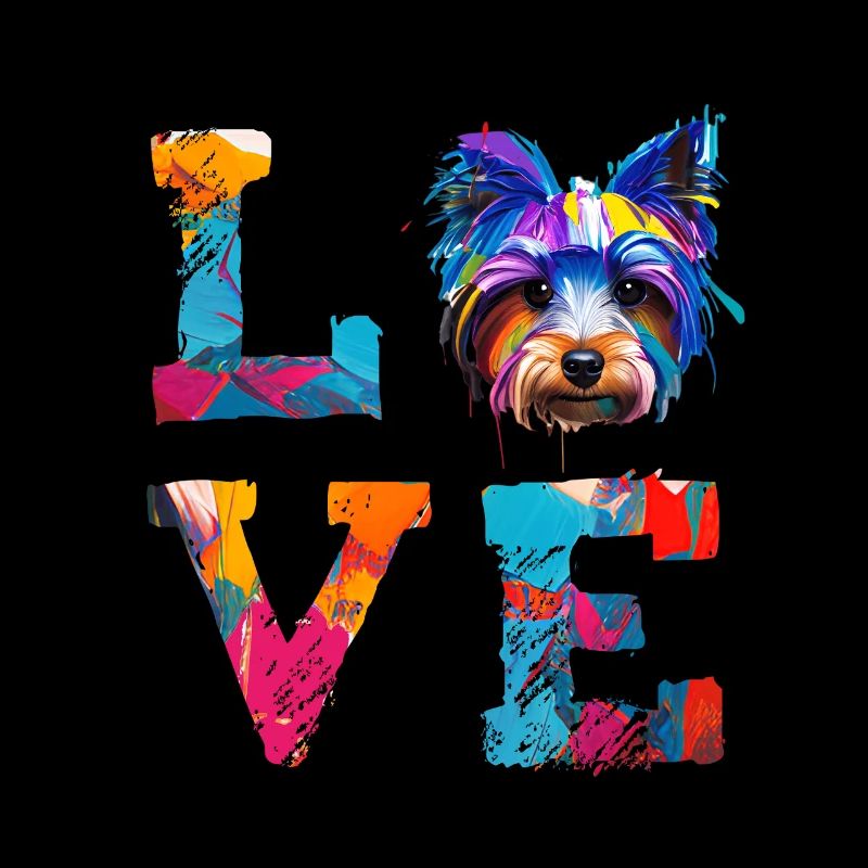 Yorkshire Terrier Bunter Farbhund Papa Hunde Mutter