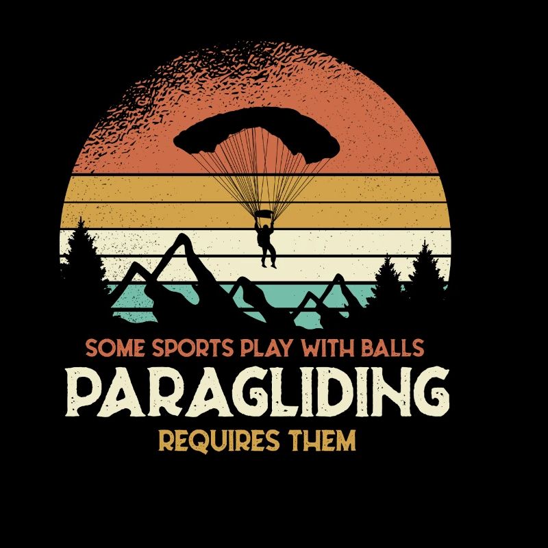 Sunset Paragliding Motif