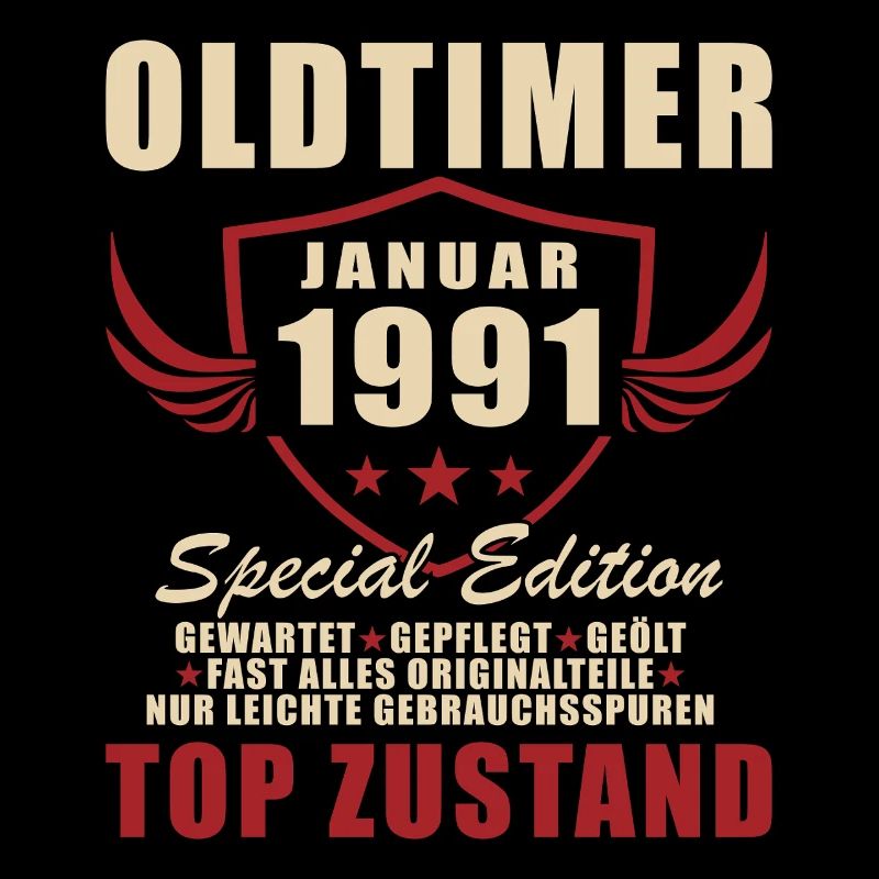 35. Geburtstag Geschenk Oldtimer Januar 1991