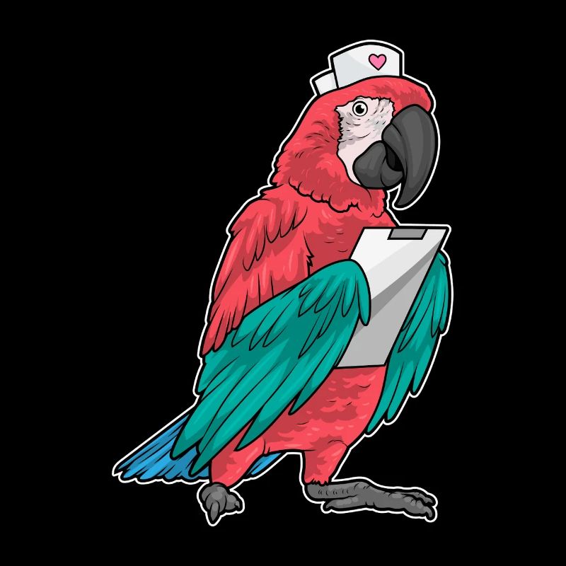 Clipboard d’infirmière perroquet