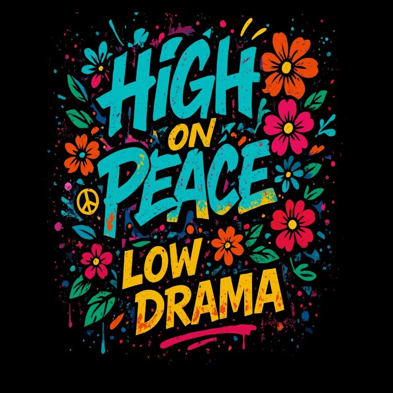 High on peace, low drama saying