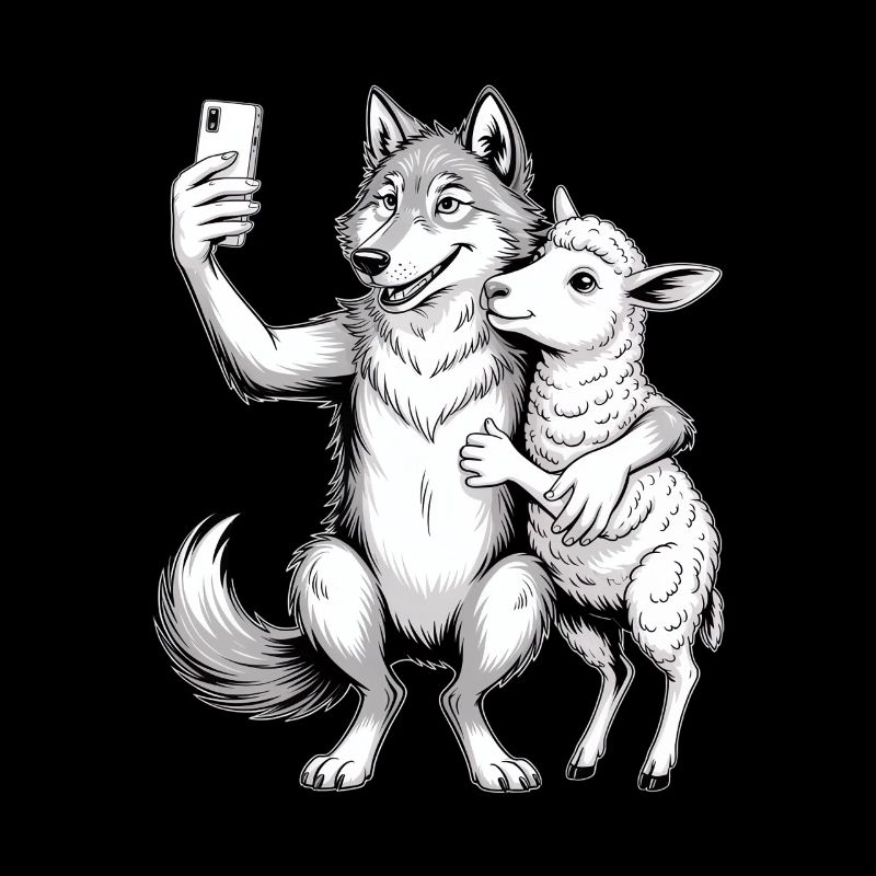 Wolf und Schaf 