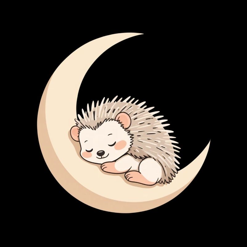Moon Sleep Hedgehog