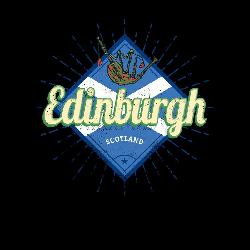 Édimbourg, capitale de l’Écosse avec cornemuses