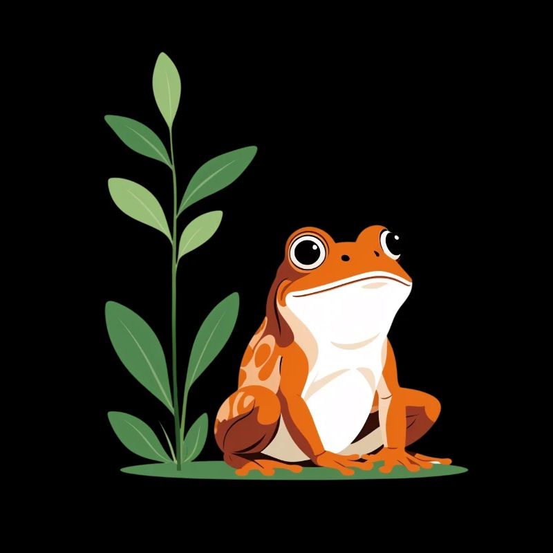 Rainette arboricole joyeuse en vert