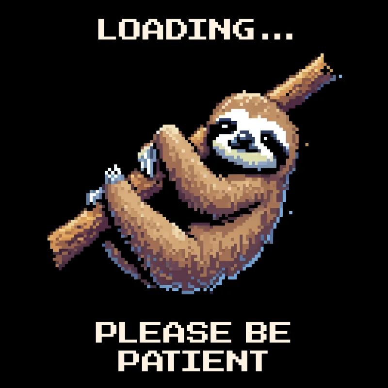 Loading... Please be patient | Sloth Humor