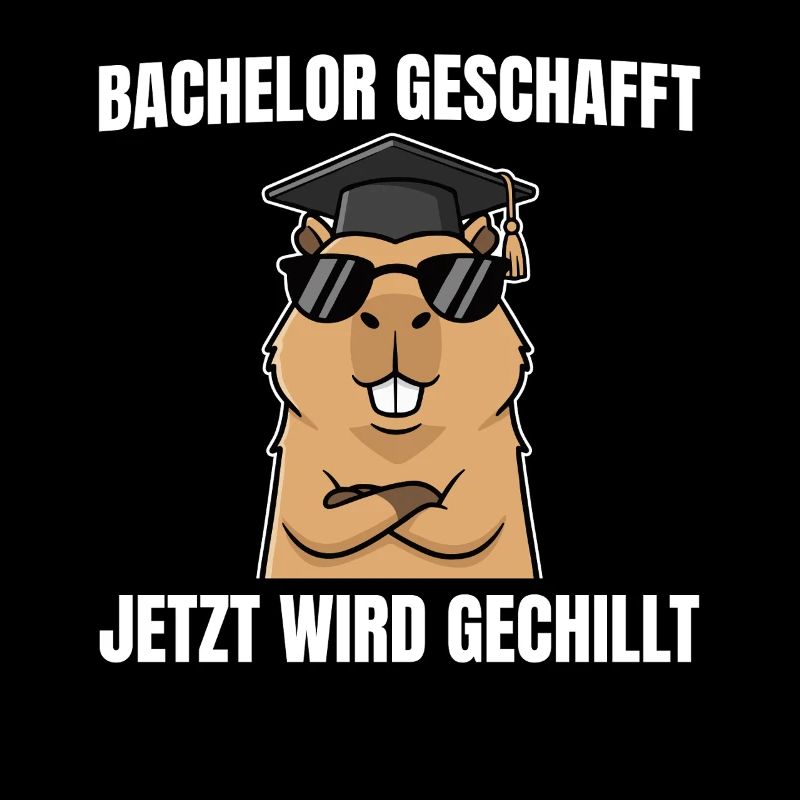 Bachelor geschafft - Capybara Bachelorprüfung