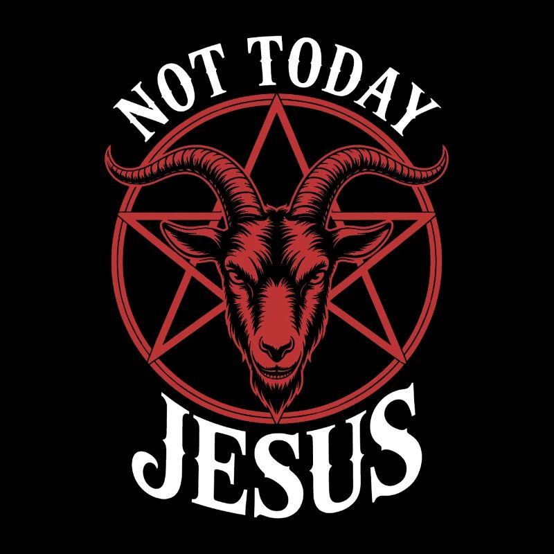 Pas aujourd’hui Jésus Goat Tee