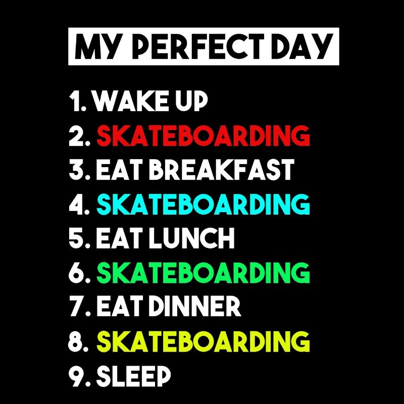 Mein perfektes Skateboard-Routine-Design
