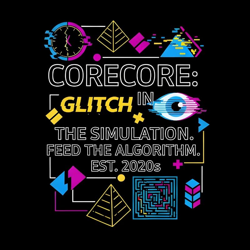 Corecore Glitch Simulation Algorithm Collage