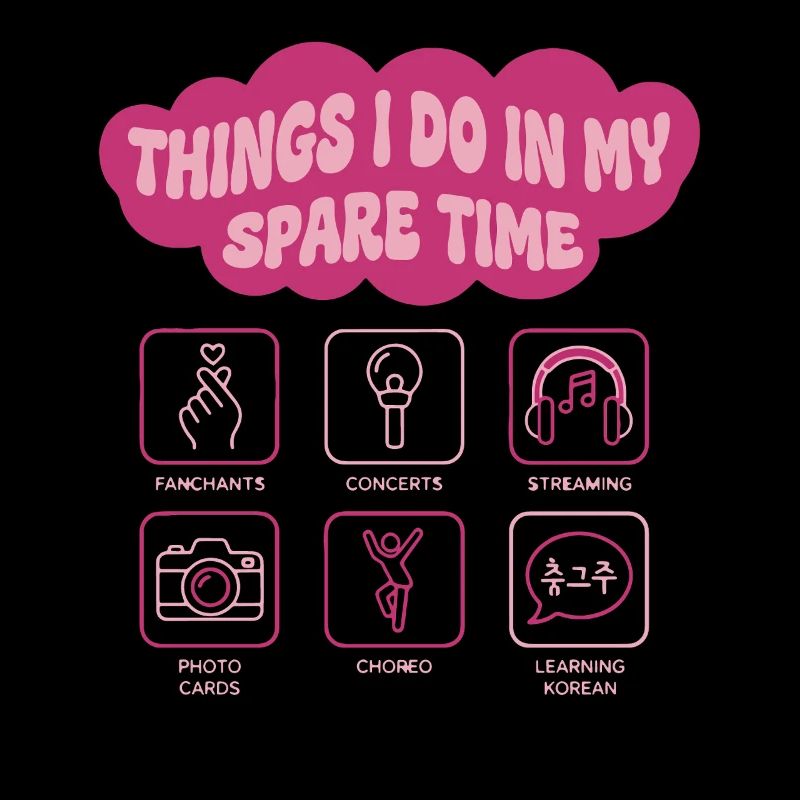 Choses que je fais pendant mon temps libre Kpop coréenne