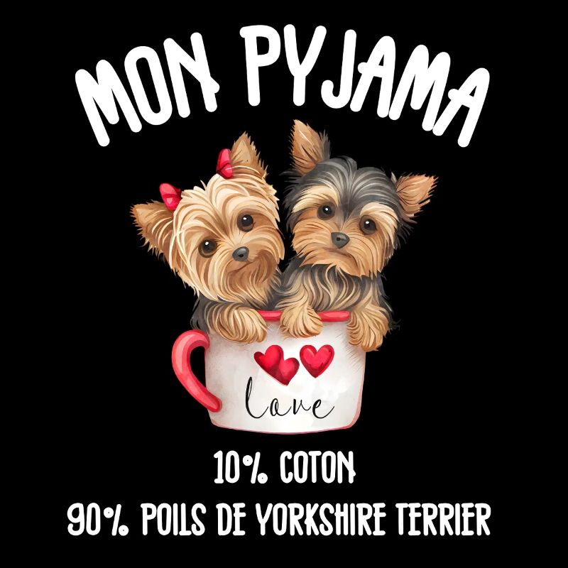 Pyjama Chien Yorkshire Drôle