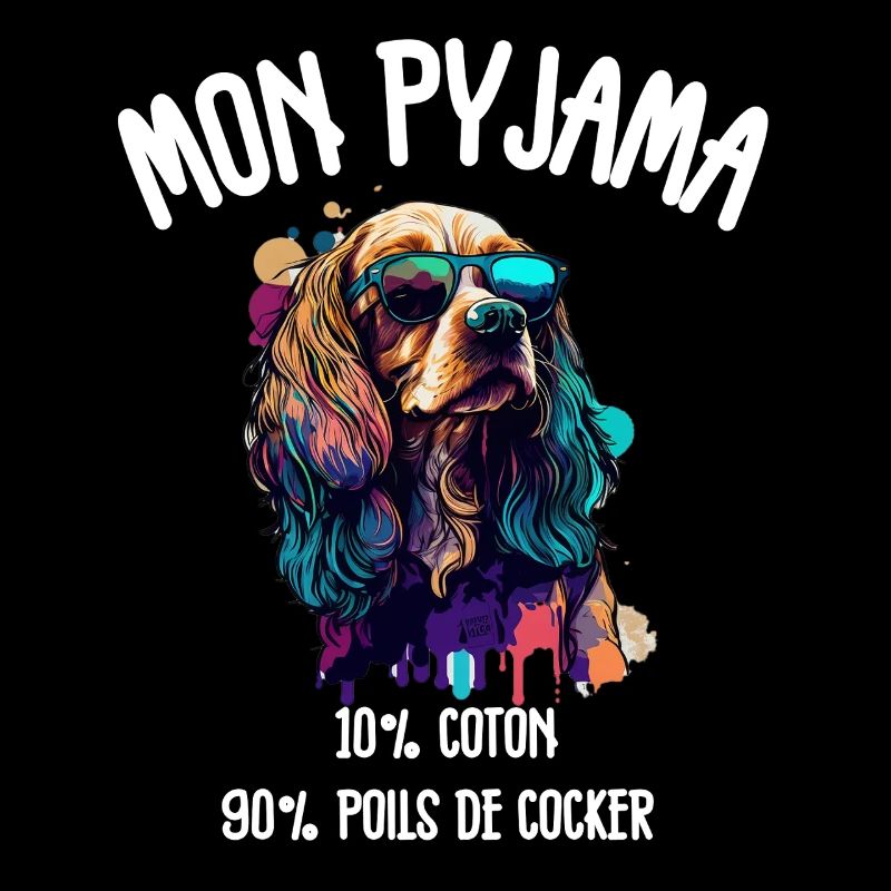 Pyjama Chien Cocker Drôle