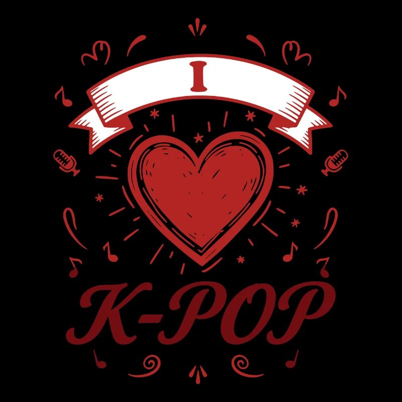 Pop coréenne Je K-Pop Musique coréenne Amour mignon Kpop