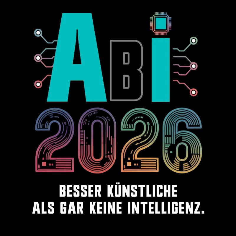 Abitur 2026 - KI AI Spruch Abi 2026 - Devise de l’Abitur