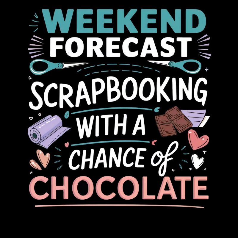 Scrapbooking du week-end avec chocolat