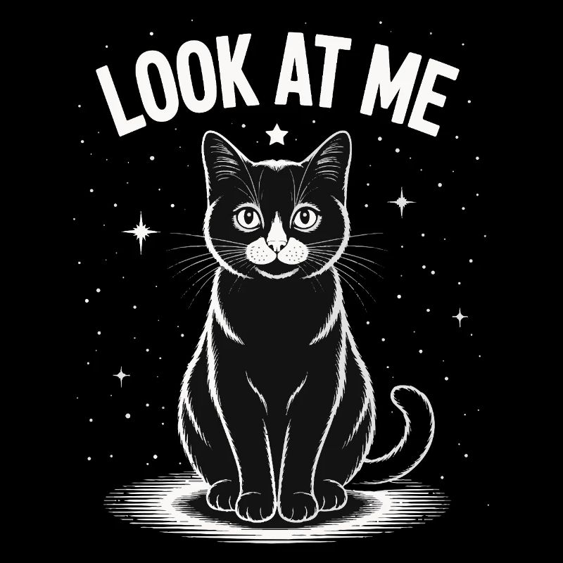 Regarde-moi - Ciel étoilé de chat