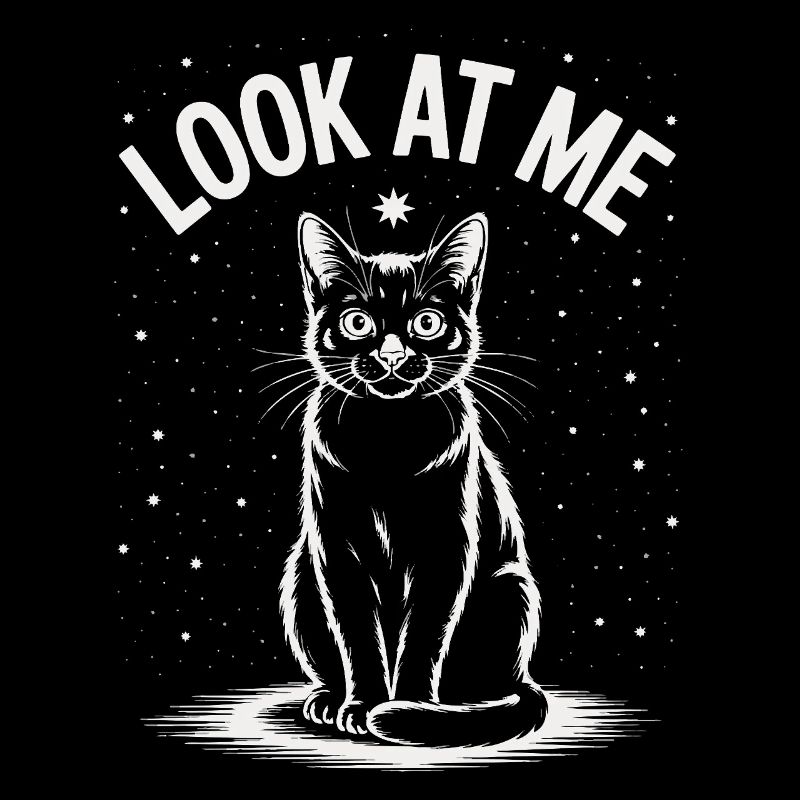 Regarde-moi - Ciel étoilé de chat