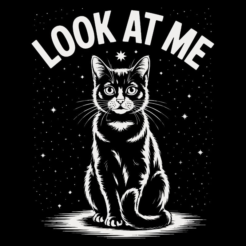 Regarde-moi - Ciel étoilé de chat