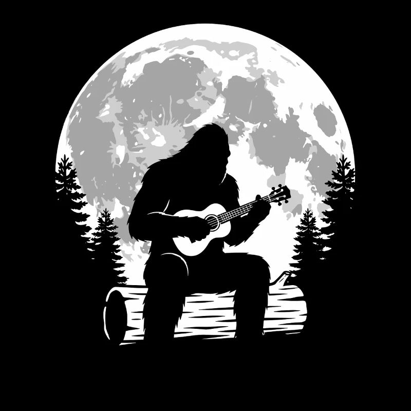 Bigfoot joue du ukulélé
